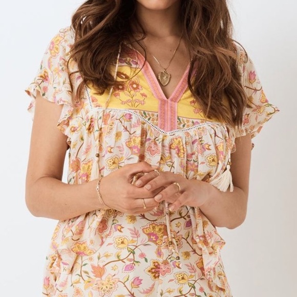 Spell Portobello Road Short Sleeve Blouse - Picture 2 of 7